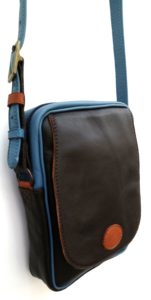 Alice Angevin, Les Sacs à M'Alice Coque à Portable bandoulière Moka,gold,bleu