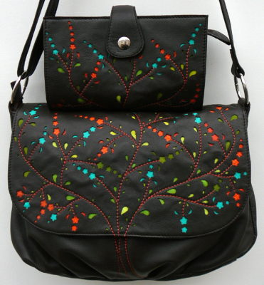 Alice Angevin, Les Sacs à M'Alice Sac à Main Gibecière T2 Marron Dentelles Isa