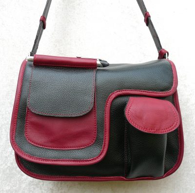 Alice Angevin, Les Sacs à M'Alice Sac à Main Herria noir et Bx grainés