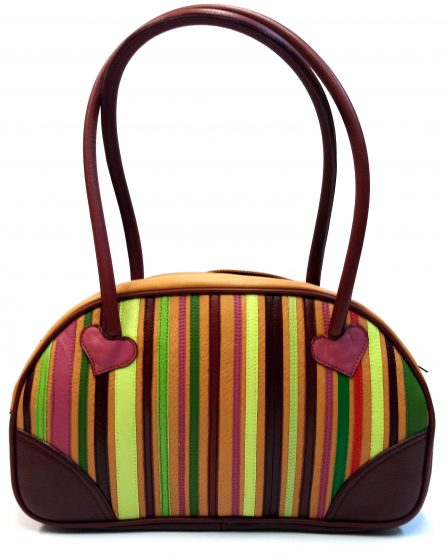 Alice Angevin, Les Sacs à M'Alice, Sac à Main Tendance bandes de cuir parées, Bx
