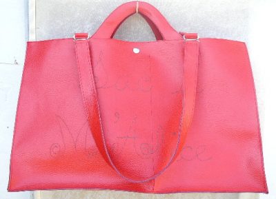 Alice Angevin, Les Sacs à M'Alice Bagage à Main Shopping Rouge