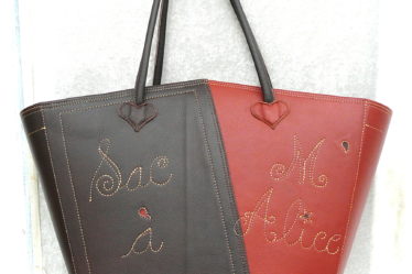 Alice Angevin, Les Sacs à M'Alice Panière Revues cuir végétal