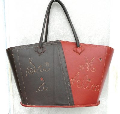 Alice Angevin, Les Sacs à M'Alice Panière Revues cuir végétal