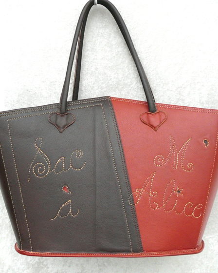 Alice Angevin, Les Sacs à M'Alice Panière Revues cuir végétal