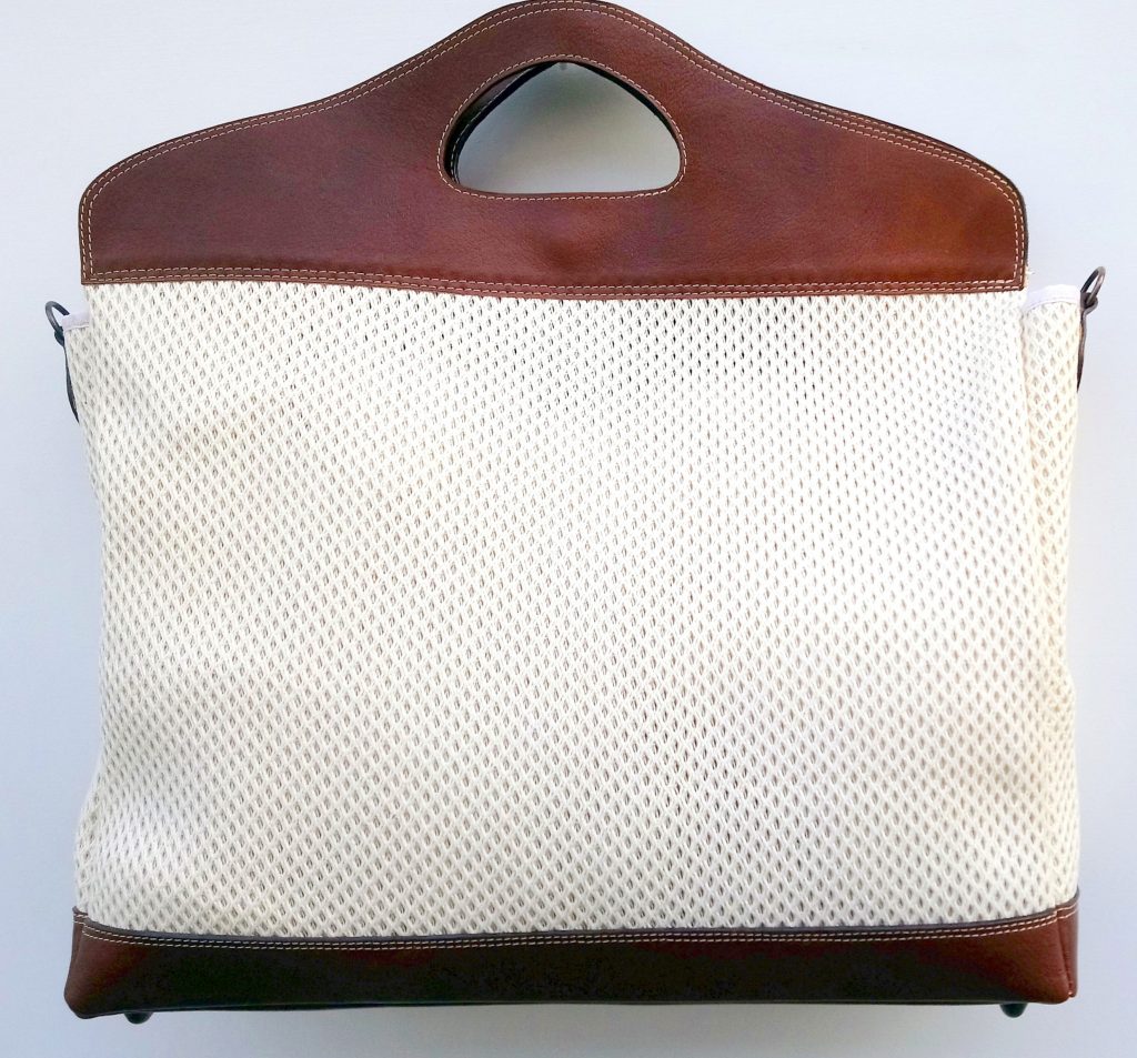 A.A. Les Sacs à M'Alice Sac à Main Shopping, crème marron,devant