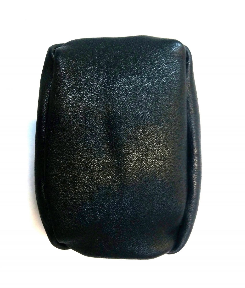 Alice Angevin, Les Sacs à M'Alice Porte-monnaie café vachette noire, dos