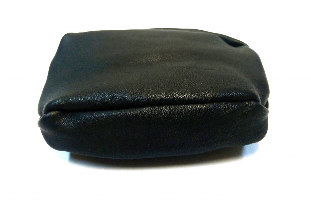 Alice Angevin, Les Sacs à M'Alice Porte-monnaie café vachette noire,coté dos