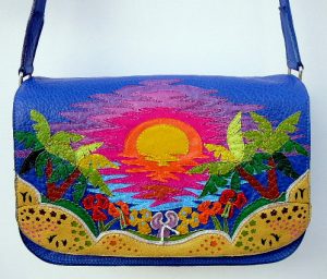 Alice Angevin, Les Sacs à M'Alice Sac à main Gibecière Herria Paysage Soleil