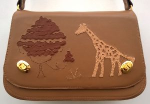 Alice Angevin, Les Sacs à M'Alice Sac à main Gibecière Herria Giraffe