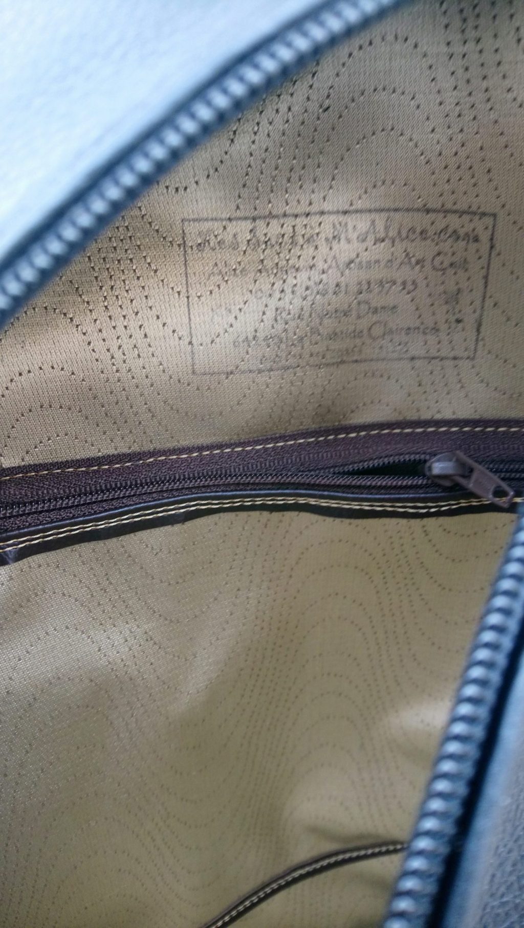 A.A. Les Sacs à M'Alice,Sac Holster T2 Untzi détail doublure