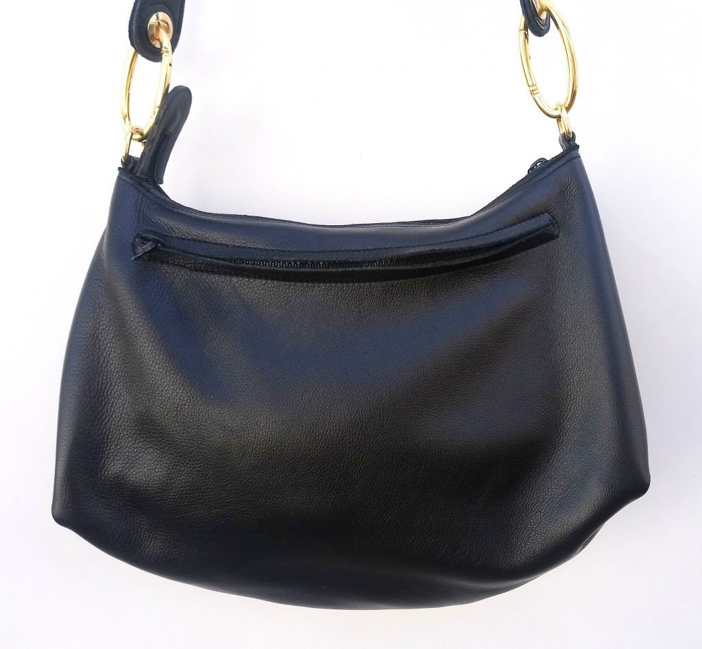 Alice Angevin, Les Sacs à M'Alice, Sac à Main Maryvon Vachette grainée Noire Autruche ,Iguane dos