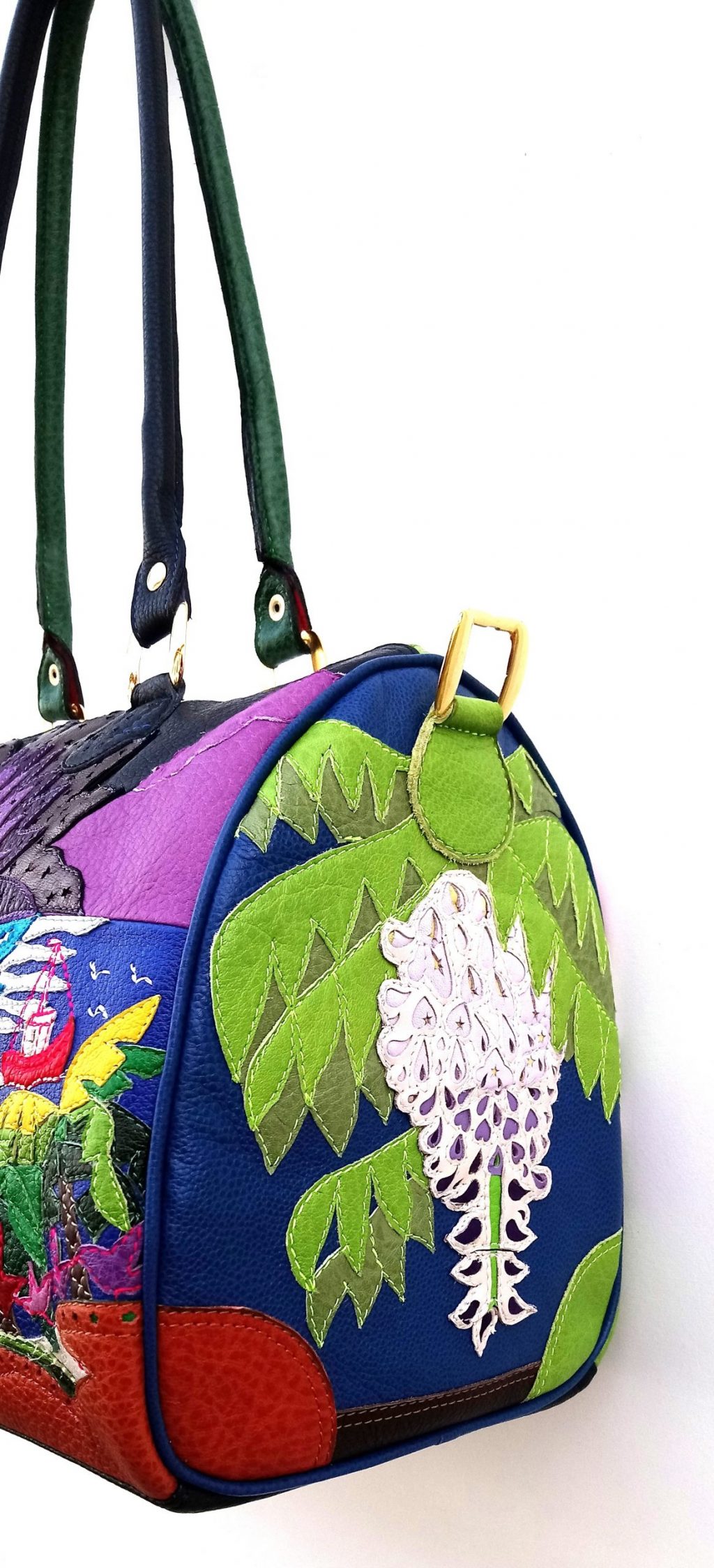 A.A. Les Sacs à M'Alice, Sac à Main Bowling paysages, coté droit
