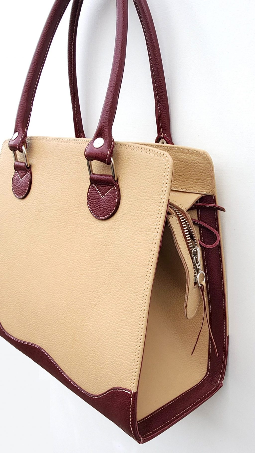 Les Sacs à M'Alice.A.A.Sac à main Kéko,31X27X13cm coté droit