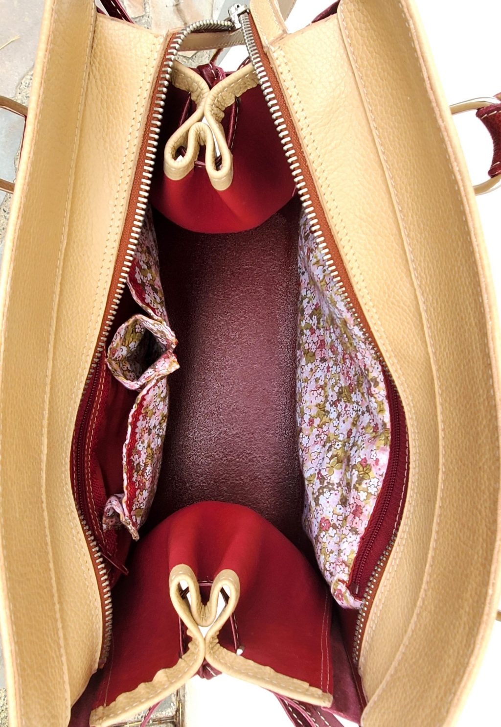 Les Sacs à M'Alice.A.A.Sac à main Kéko,31X27X13cm dessus