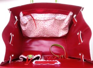 Sac à Main Kéti tupiles volantes doublure verso LSàM'A.A.